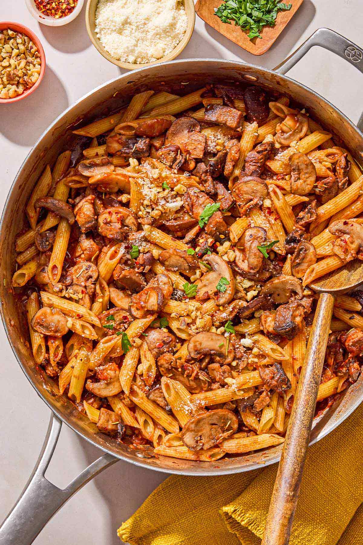 mushroom-pasta